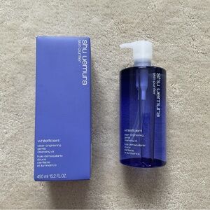 Shu Uemura Whitefficient Brightening Cleansing Oil — Deep Blue Bottle